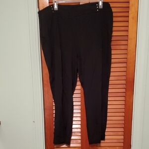 JM Collection Women's Black Straight Leg Pants
